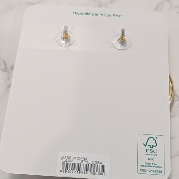 J.Crew Inset Pearl Tiered Earrings - Picture 7 of 7